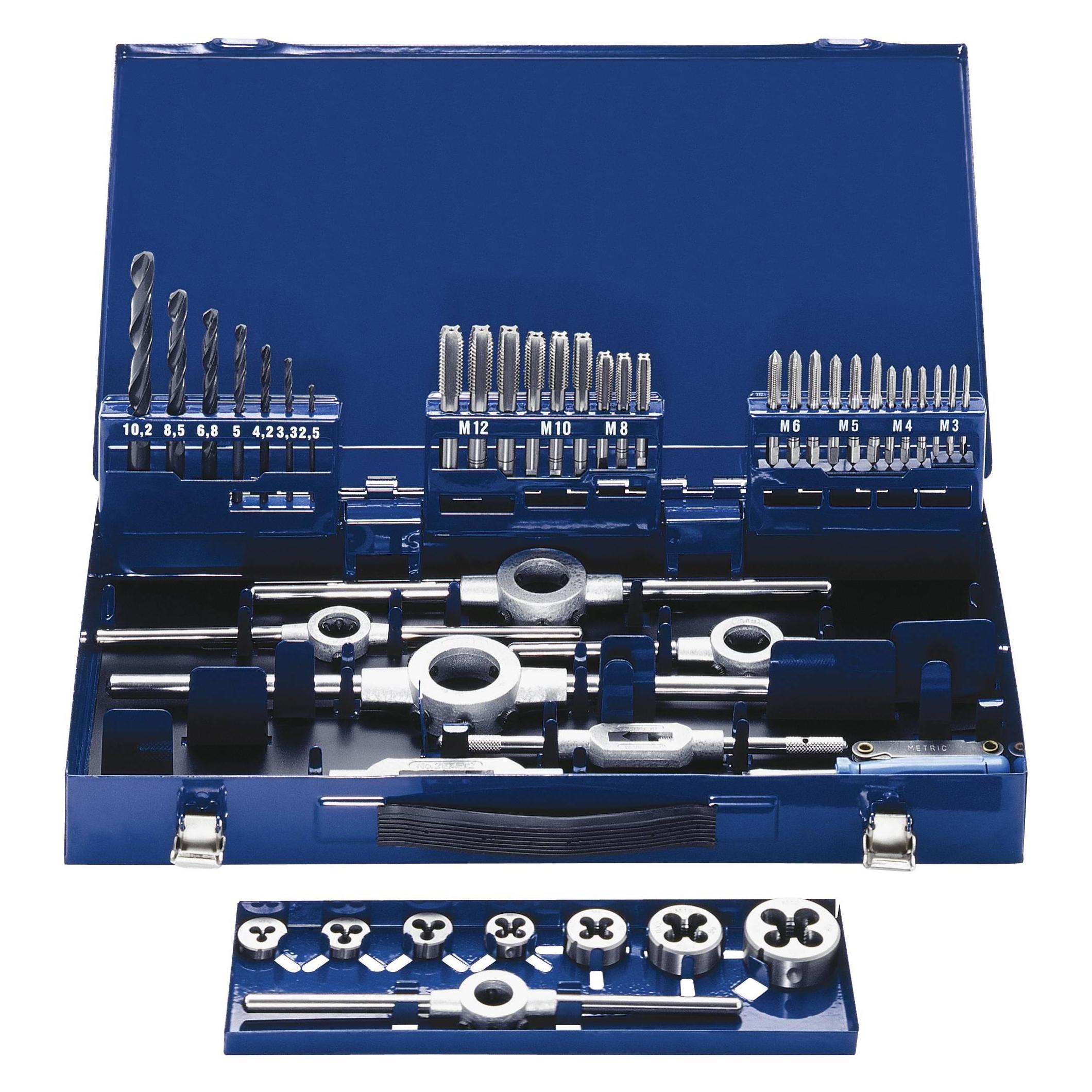 Eventus by Exact 10722 Gewindeschneidsatz 43teilig HSS metrisch M3, M4, M5, M6 (10722)