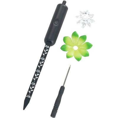 Pflanzenlampe MAXIMEX "Modell Pflanzen-Alarm", schwarz, H:19cm L:5cm, Leuchten, LED Boden-Feuchtigkeitsmesser für Pflanzen mit Ampelsystem