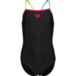 ARENA Kinder Schwimmanzug GIRL'S SWIMSUIT LIGHT DROP SOLID, Größe 116 in Schwarz Schwarz