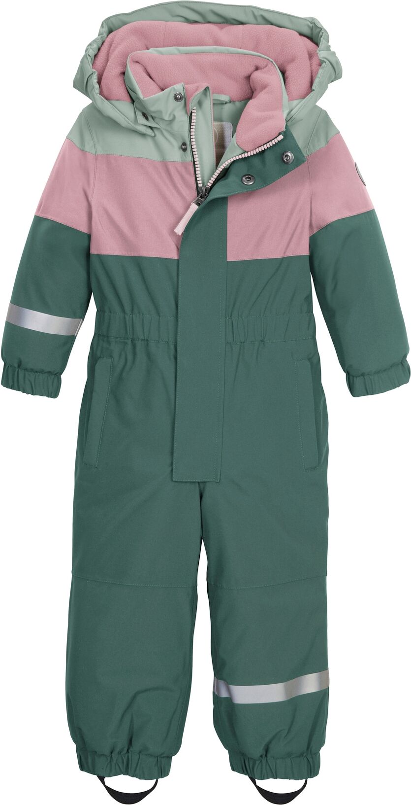 Schneeoverall, Mädchen, Gr. 110/116, N-Gr, grün (sanftes salbei), Obermaterial: 100% Polyester. Futter: 100% Polyester. Wattierung: 100% Polyester, FIRST INSTINCT BY KILLTEC, Overalls Schneeoverall, für Kinder, mit verschweissten Nähten, 10.000 mm Wassers