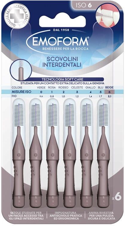 Emoform Scovolino Iso 6 Beige 6 Pezzi