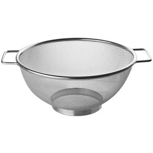 Fackelmann Küchensieb 28331, Ø 20cm, feinmaschig, Edelstahl silber