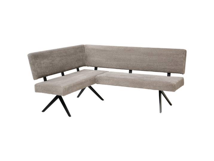 Livetastic Eckbank, Grau, Metall, 5-Sitzer, L-Form, 190x150 cm, Esszimmer, Bänke, Eckbänke