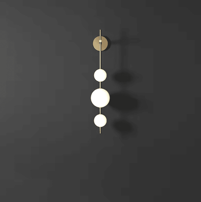 Inspire Curations Modern Vertical Globe Wall Sconce 15x85cm cold Light