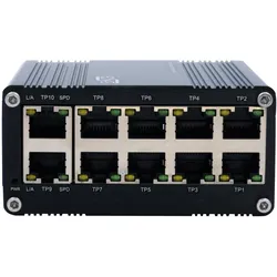 Exsys EX-62025 (10 Ports), Netzwerk Switch, Schwarz
