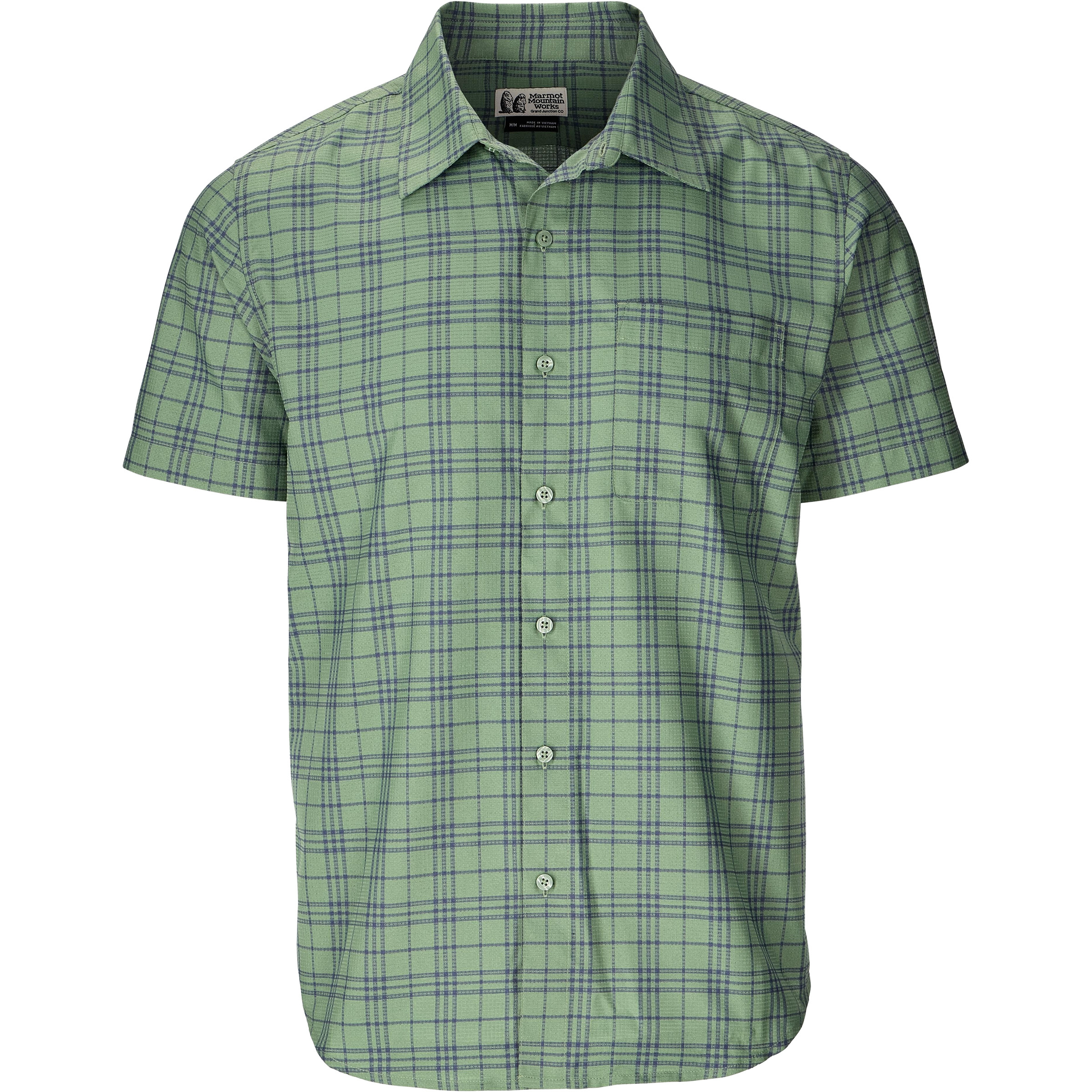 Marmot AirExchange Novelty Herren Hemden gruen Größe S Trekking Atmungsaktiv
