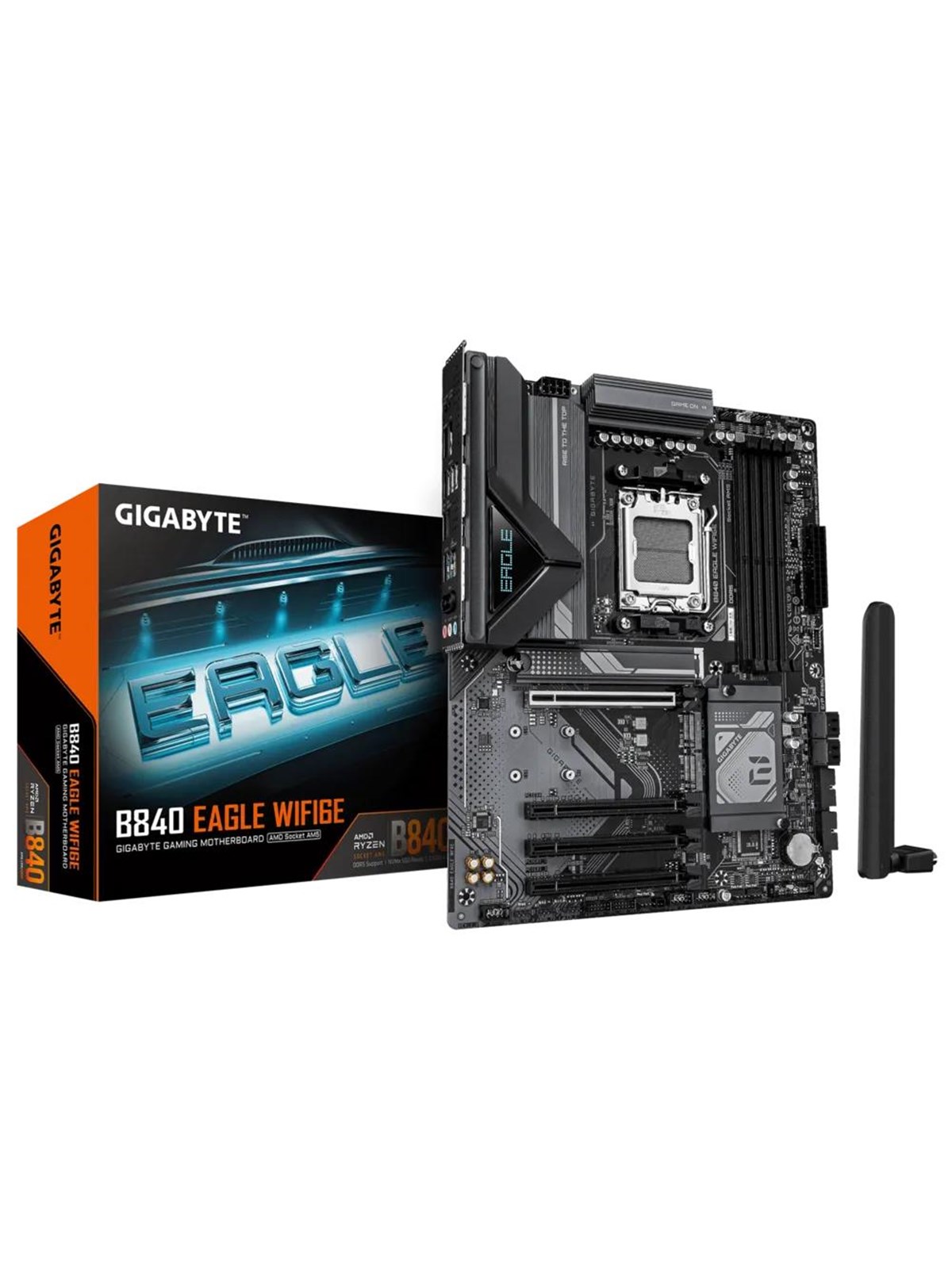 GIGABYTE B840 EAGLE WIFI6E Mainboard - AMD B840 - AMD AM5 - DDR5 RAM - ATX