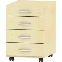 Rollcontainer fahrbar mit Zentralverriegelung