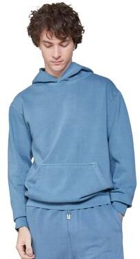 Lane Seven LS16001 Men's Urban Pullover Hooded Sweatshirt in Pigment Pebble Blue size 2XL   Cotton/Polyester Blend