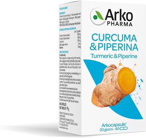 ARKOFARM Srl Arkopharma Curcuma + Piperina, 40 Capsule