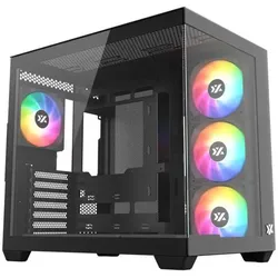 xyz X-CS-TESSERACTX-B (ATX, mATX, Mini-ITX), PC Gehäuse, Schwarz