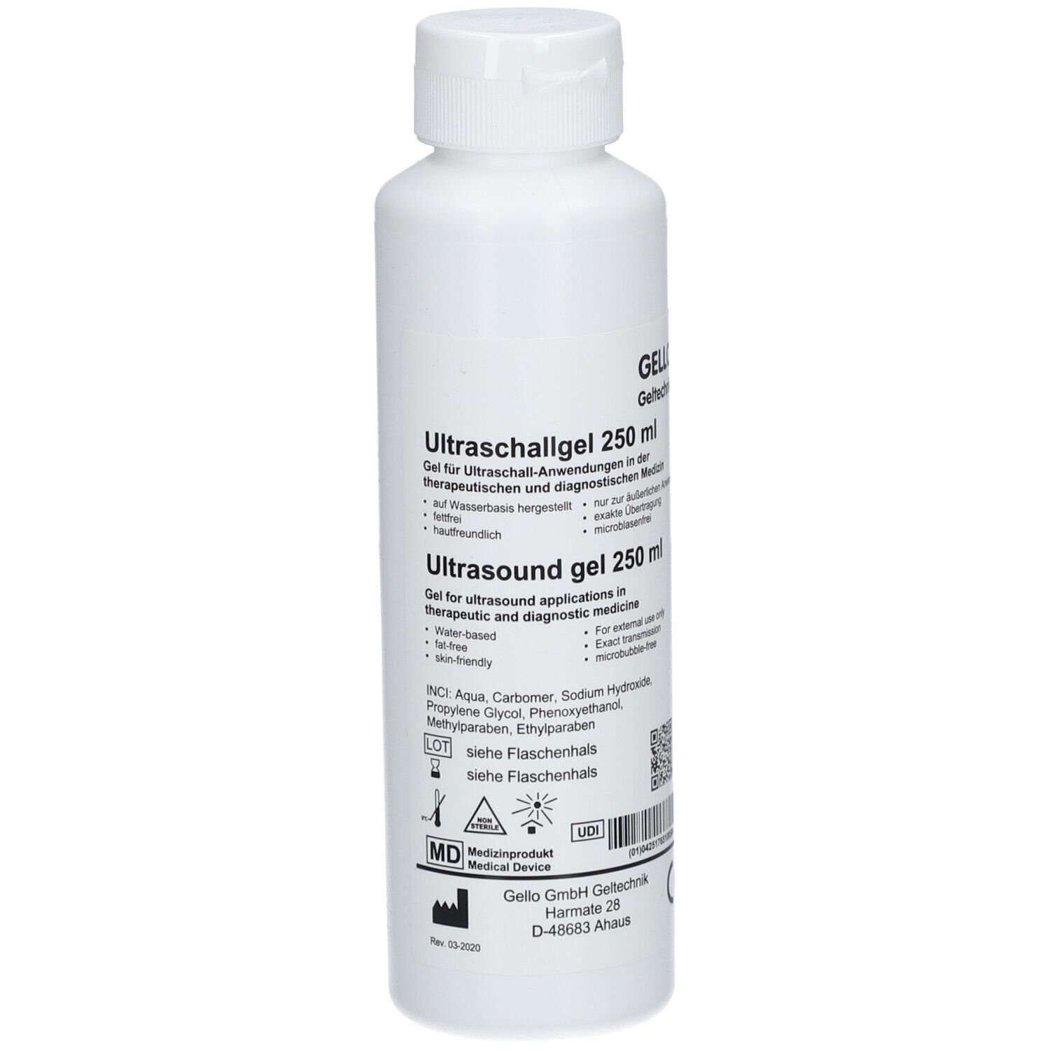 Ultraschallgel 250 ml Gel