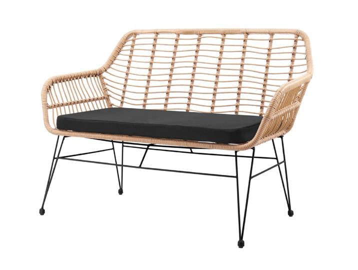 SalesFever Sitzbank Rattanoptik natur