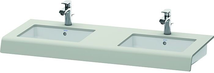 Duravit DuraStyle Waschtisch-Konsole DS829C00707 55x80x10cm, 2 Ausschnitte, Betongrau matt