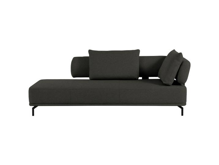 Dieter Knoll Récamiere Palio, Dunkelbraun, Metall, 227x89x101 cm, Fußauswahl, Lederauswahl, Stoffauswahl, Hocker erhältlich, Rücken echt, Wohnzimmer, Sofas & Couches, Sofas, Recamieren
