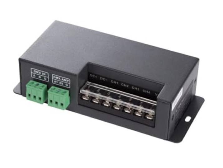 Leistungsstarker DMX-Controller für LED-Leisten - 4 Kanäle