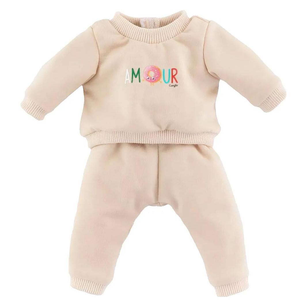 Corolle Beige Trainingsanzug für Babypuppe, 42 cm (9000160210)