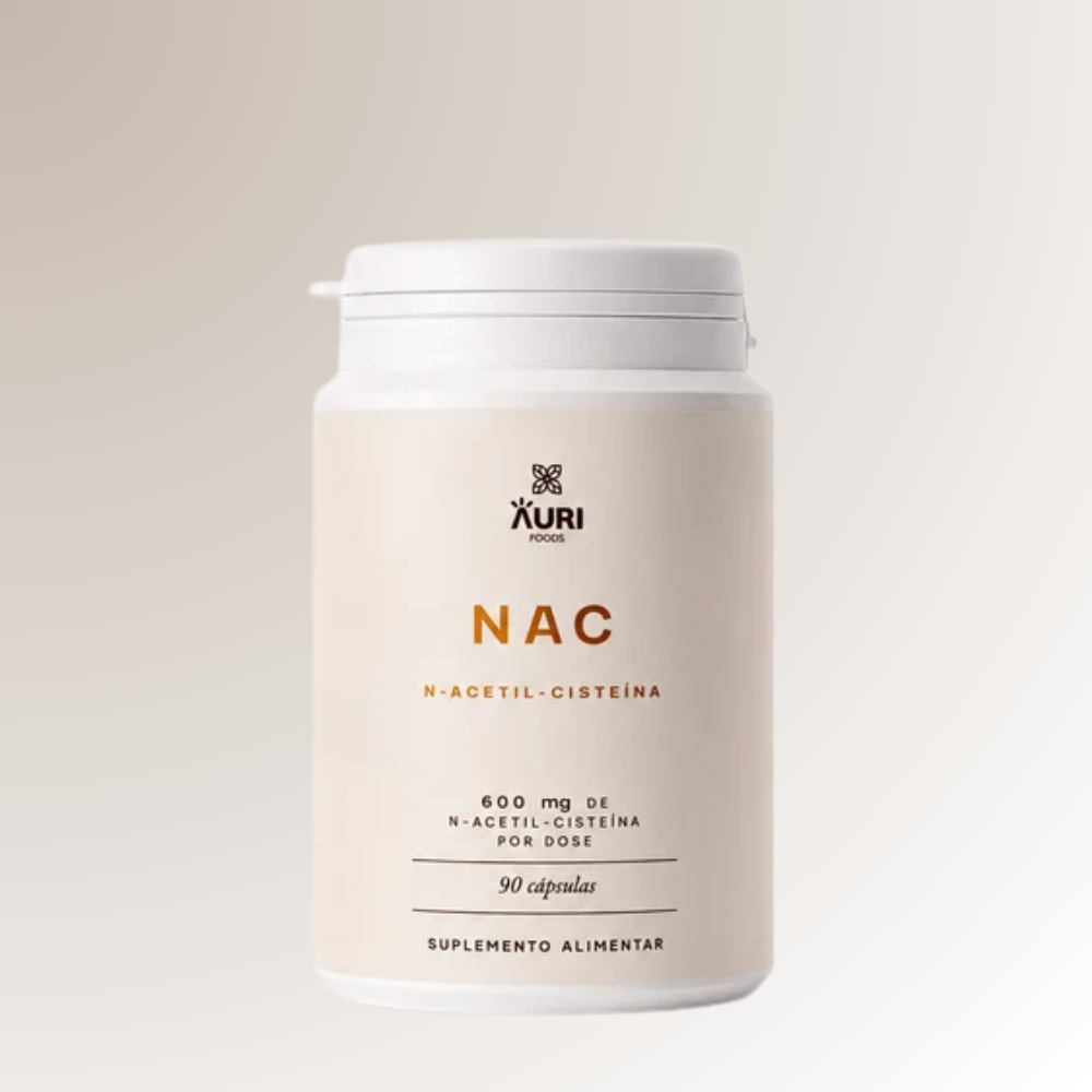 Aurifoods NAC N-Acetylcysteine 600mg Food Supplement Daily Well-Being 90&nbsp;caps.