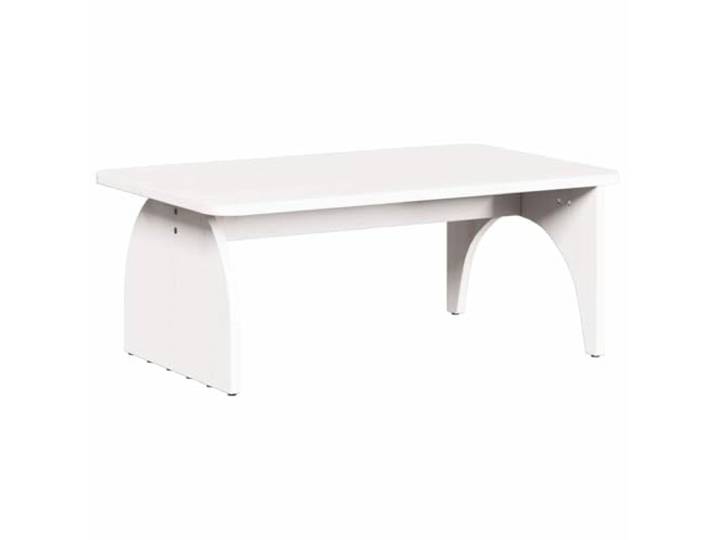 GHVBNMF Couchtisch Weiß 80x50x31 cm Massivholz Kiefer Rechteckig Rustikaler Wohnzimmertisch aus echtem Holz bringt natürliche Gemütlichkeit und zeitloses Design in dein Zuhause.