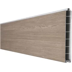 GroJa BasicLine schmal PVC-Steckzaun Sichtschutzzaun Sheffield Oak Einzelprofil Sichtschutz Lamellenzaun