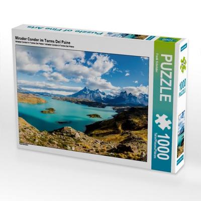 CALVENDO Puzzle Mirador Condor im Torres Del Paine | 1000 Teile Lege-Größe 64x48cm Foto-Puzzle für glückliche Stunden