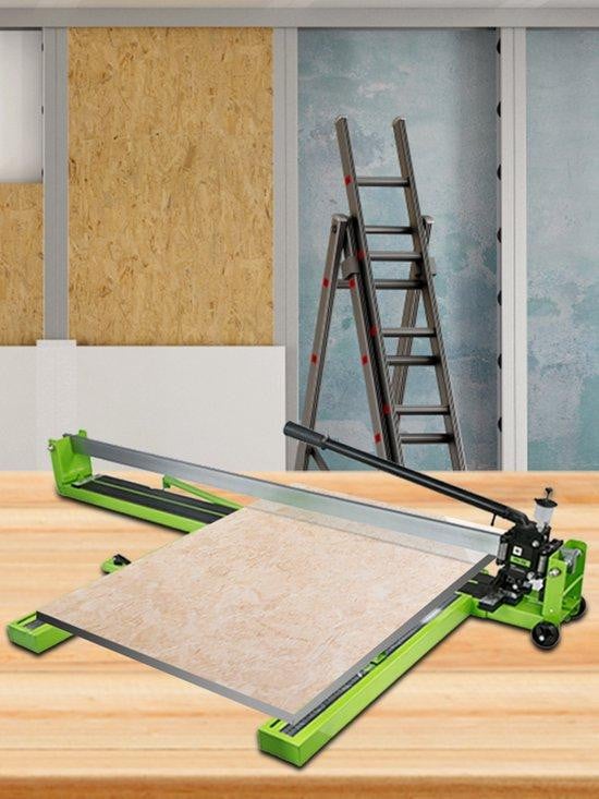 M.A.R.S. Producten Handmatige tegelzaag met laser, 80 cm, zilver en groen
