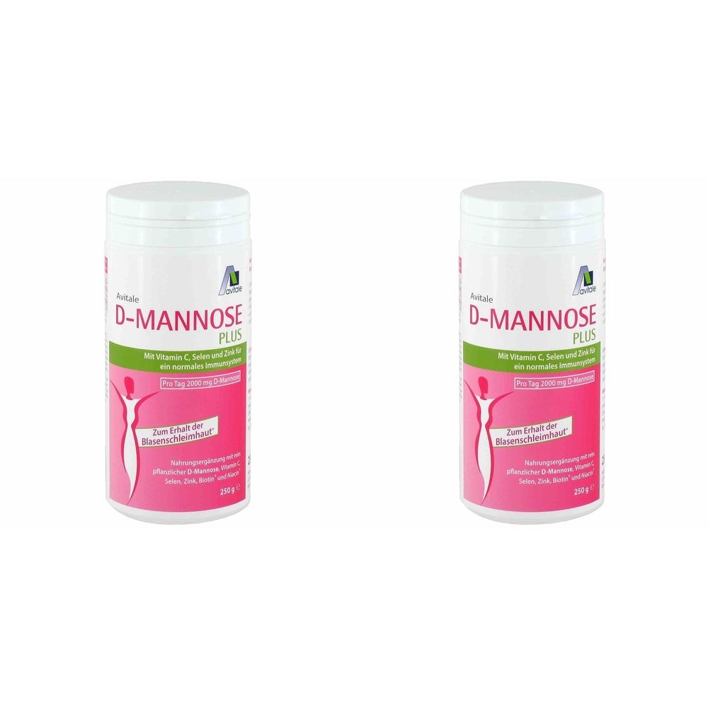 D-Mannose Plus 2000 mg Pulver m.Vit.u.Mineralstof. 2x 2x250 g