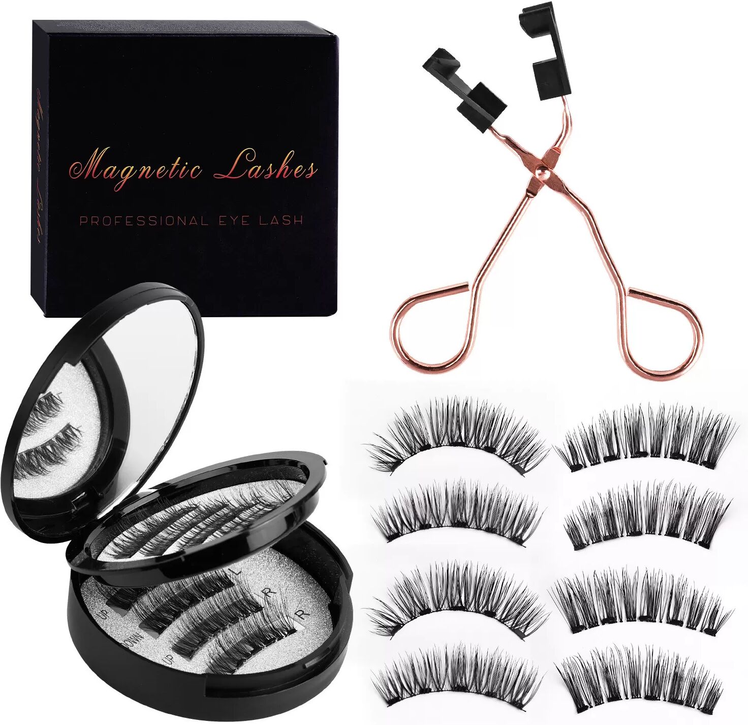 INF 5D Magnetische Wimpern, 2er-Pack Modell 3