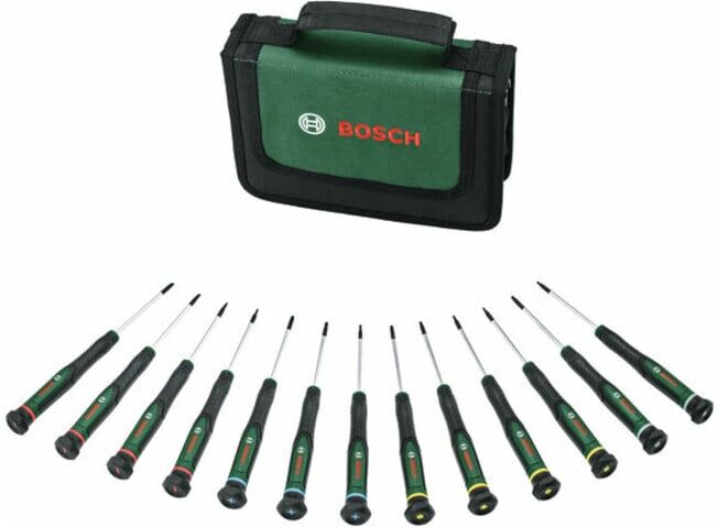 BOSCH Outils à main - Set de tournevis de précision 12 pcs (1600A02Z9N)