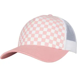 Flexfit Checkerboard Retro Trucker Cap, ligtrose/white