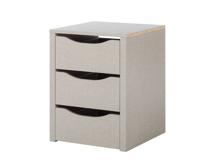 45er Schubkasteneinsatz Rauch 45 x 57 x 45cm Beige Spanplatte, bedruckt & lackiert