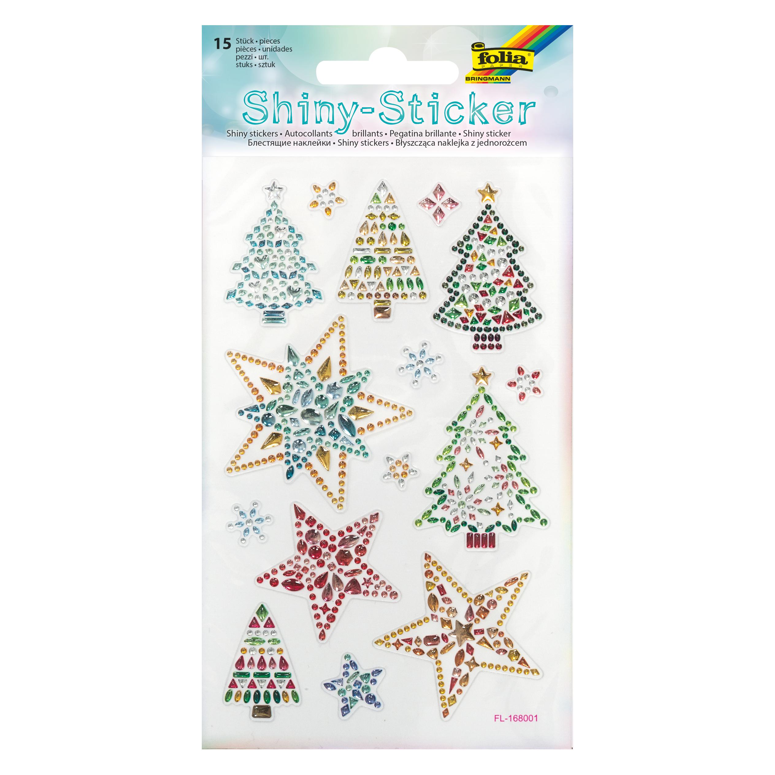 Folia Shiny Sticker CHRISTMAS, 10x16cm (1 Sticker) (F18308)