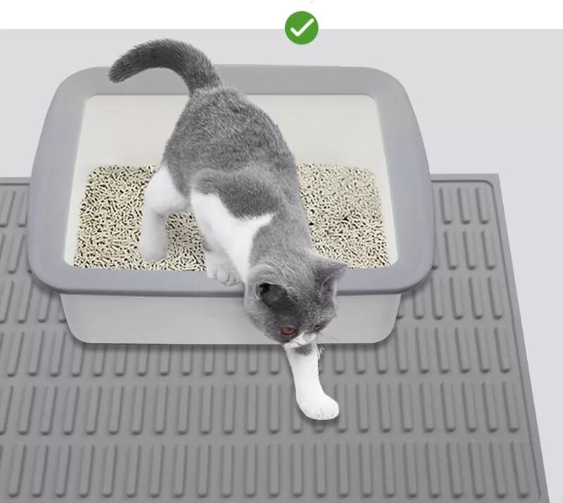 INF Rutschfeste Katzenstreumatte aus Silikon