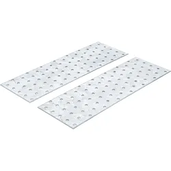 BGS Stahl-Lochplatten-Satz | 300 x 100 x 2 mm | 2-tlg.