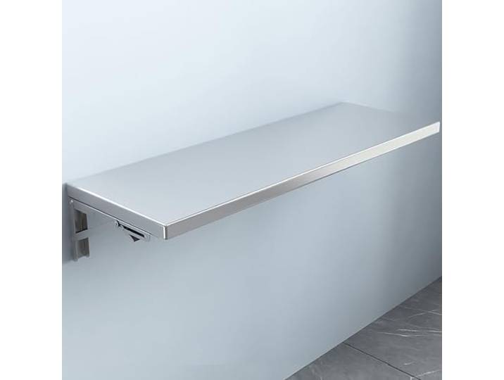 sdgDXFsr Wandklapptisch, 304 Edelstahl, Wäscheklapptisch, Wandmontierter Tisch(120x40cm47.2x15.7in)