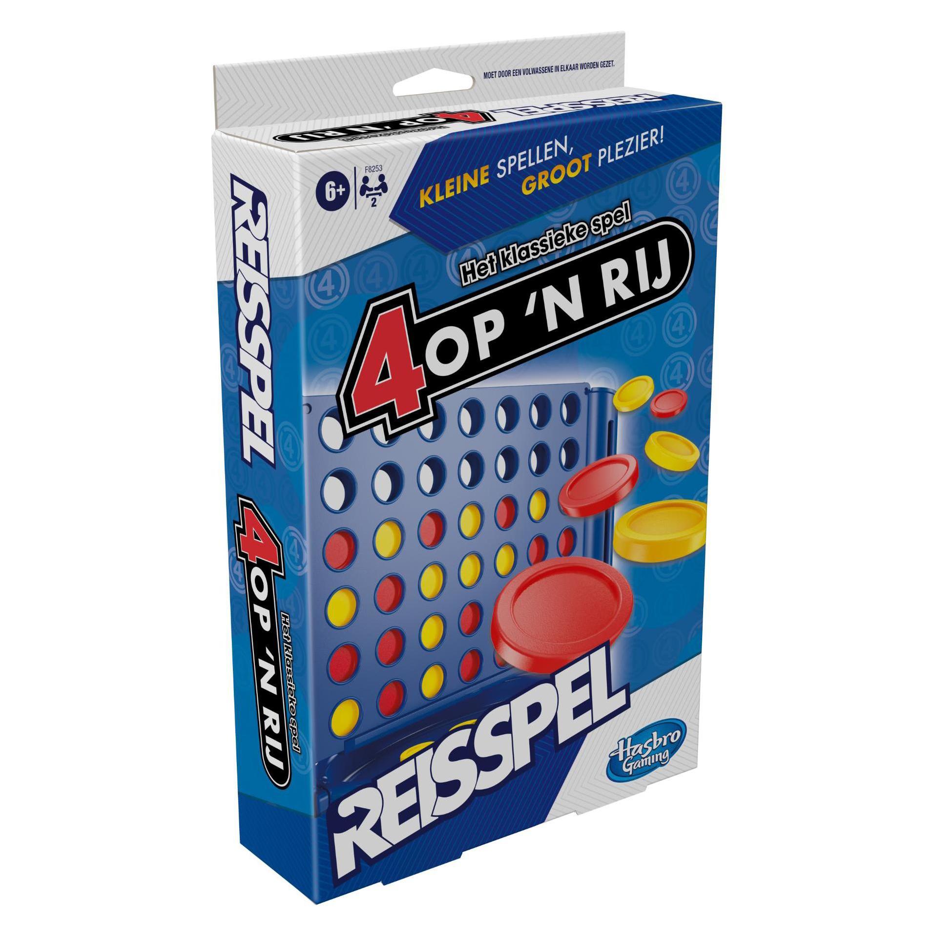 Hasbro Gaming 4 op een rij Reisspel (Niederländisch, 2 Spieler) (F8253NS0)