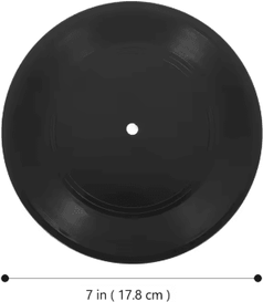Inspire Picks Retro Vinyl Record Wall Decor Vintage Music Wall Hanging For Home & Bar black 2