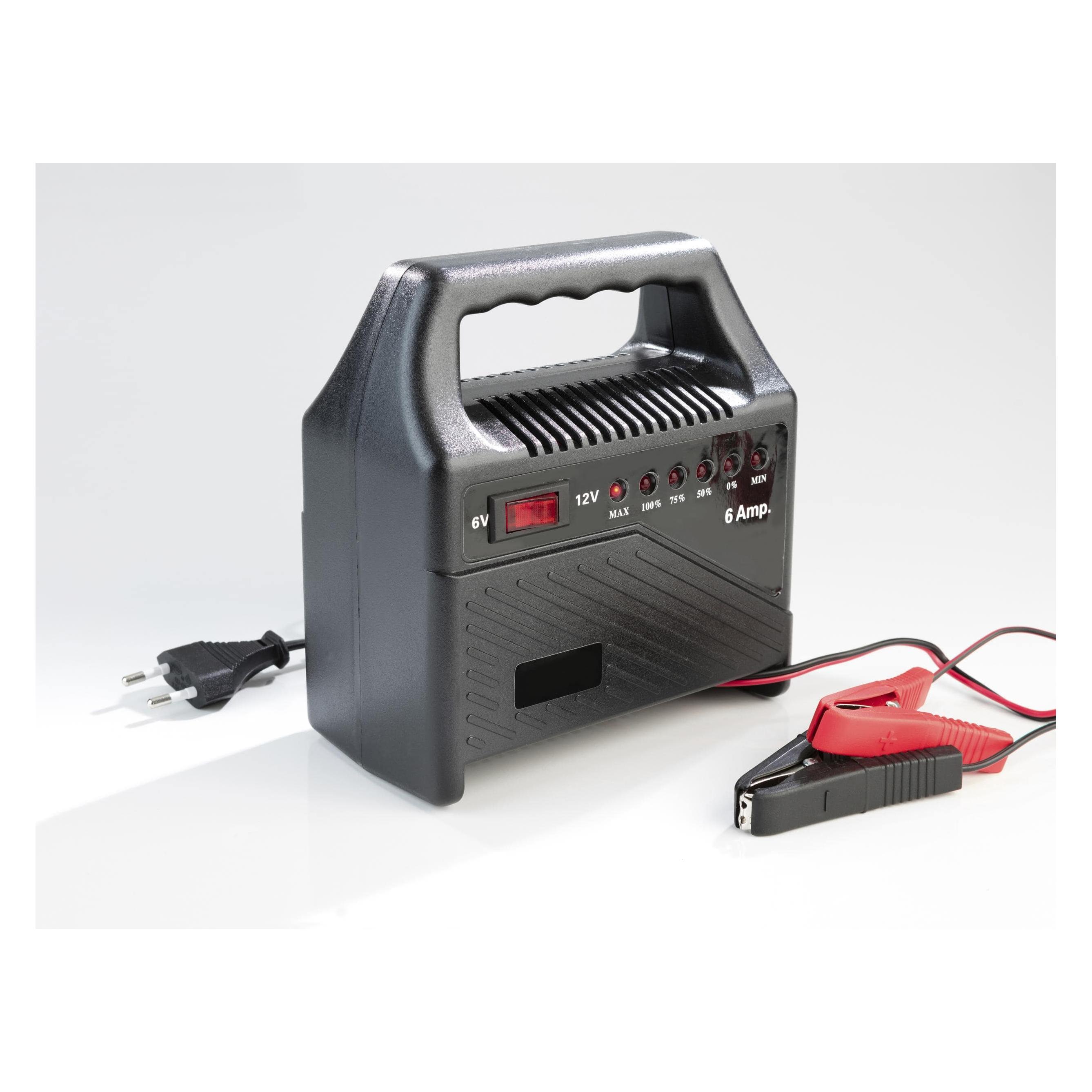 HP Autozubehör Batterie-Ladegerät 6 AMP (6 A, 12V, 6V) (20502)