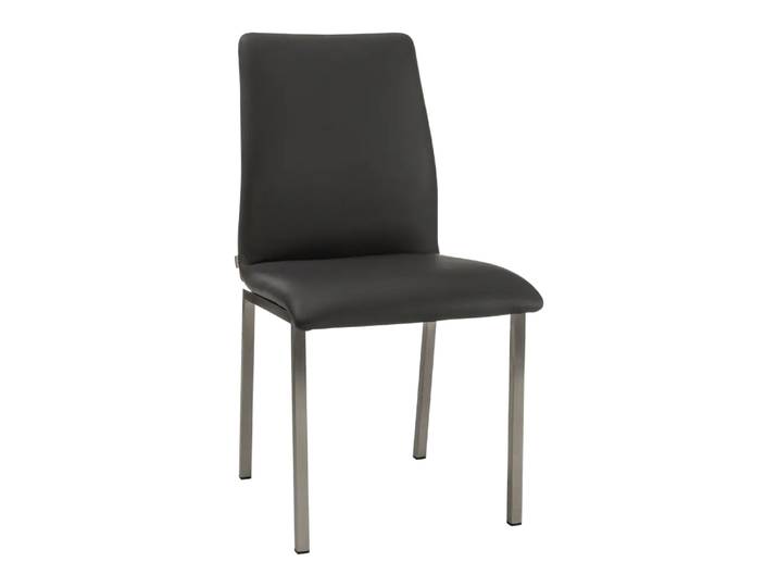 Stuhl Leni, Willisau, idea, anthrazit, Leder