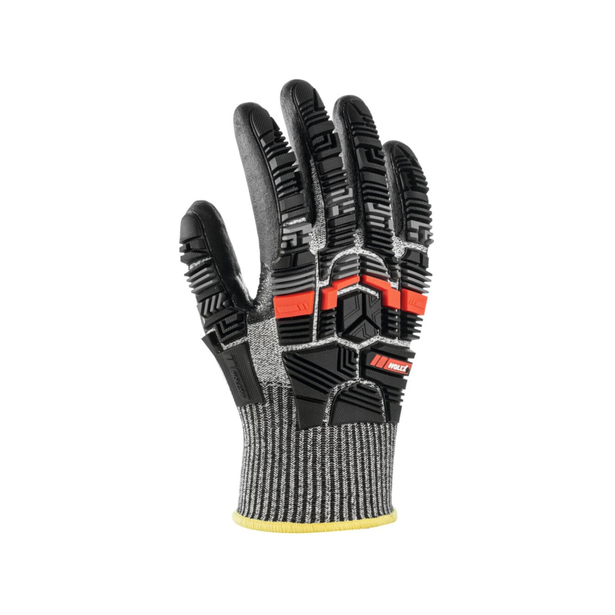 HOLEX Handschuh-Paar Cut, schwarz/grau, Schnittschutzklasse E, Größe 8, Impact (094606 8)