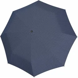 Carbonsteel Magic Regenschirm gestreift, marineblau