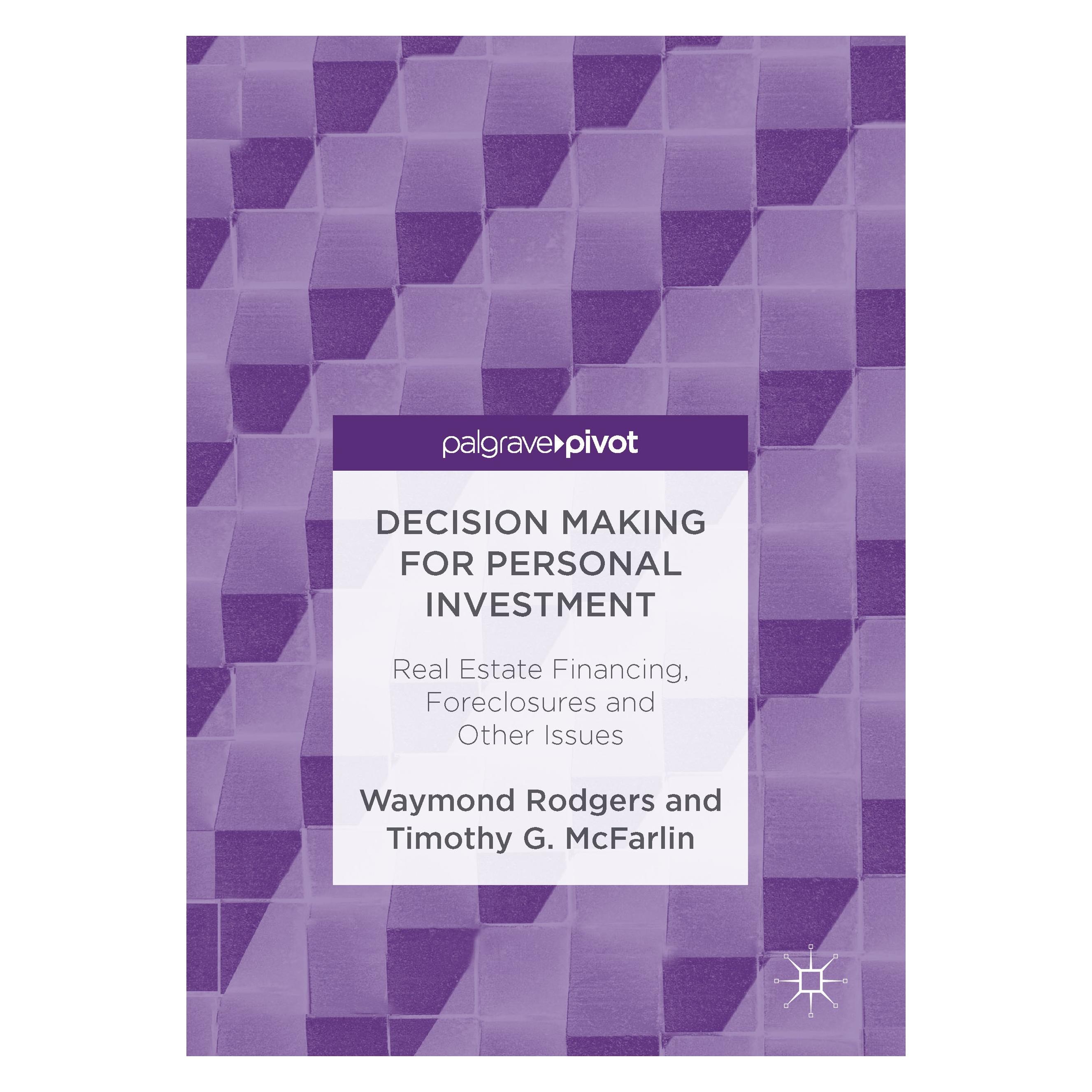 Springer Rodgers:Decision Making for Personal In (Englisch, Hardcover, Timothy G. McFarlin, Waymond Rodgers) (9783319478487)