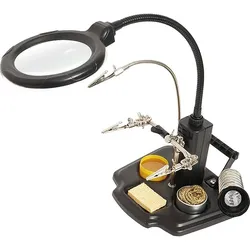 RS PRO PCB Helping Hand with LED Magnifier (Lötkolben), Lötgerät Zubehör