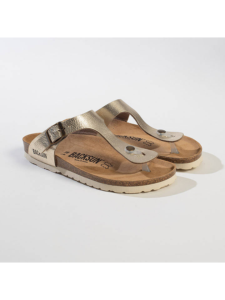 BACKSUN Zehentrenner "Singapore" in Gold - 41