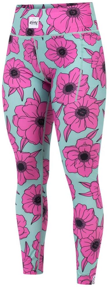 Eivy  - Pocket Tights Turquoise Flower - S - Sous-vêtement technique