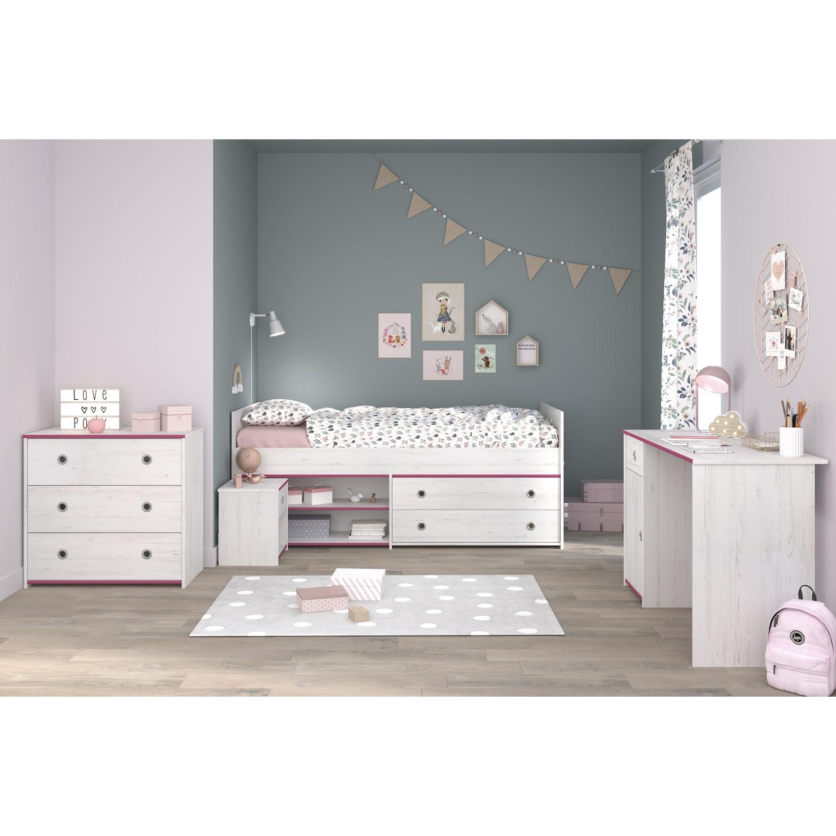 Parisot Kinderzimmer-Set 4-tlg. "Smoozy 37" Weiß