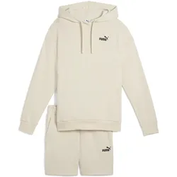 Puma, Damen, Laufjacke, Short Hooded Relaxed Sweat Suit 7" TR op (M), Weiss, M