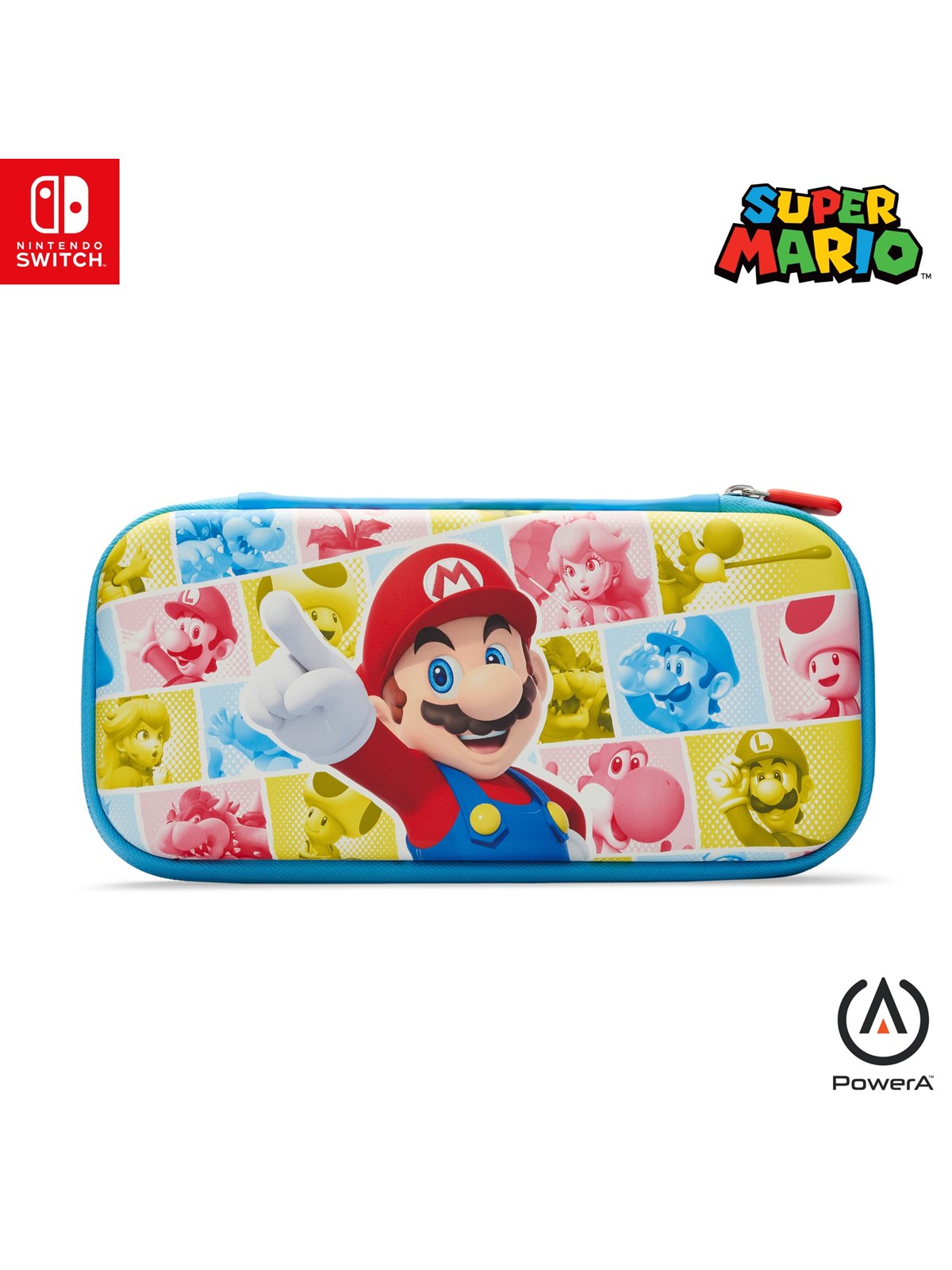 PowerA Schmales Etui für Nintendo Switch - Mushroom Kingdom-Rolle