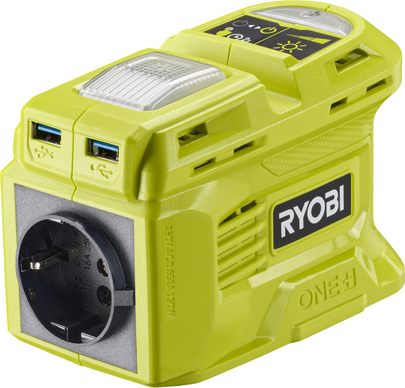 Ryobi RY18BI150B-0 - Inverter 18V - Puissance 150 W - Fonction chargeur de batterie - SANS BATTERIE