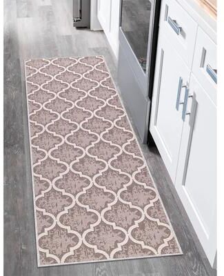 "SussexHome Non-skid Ultra-thin Blended Runner Rug - 20"" x 59"""